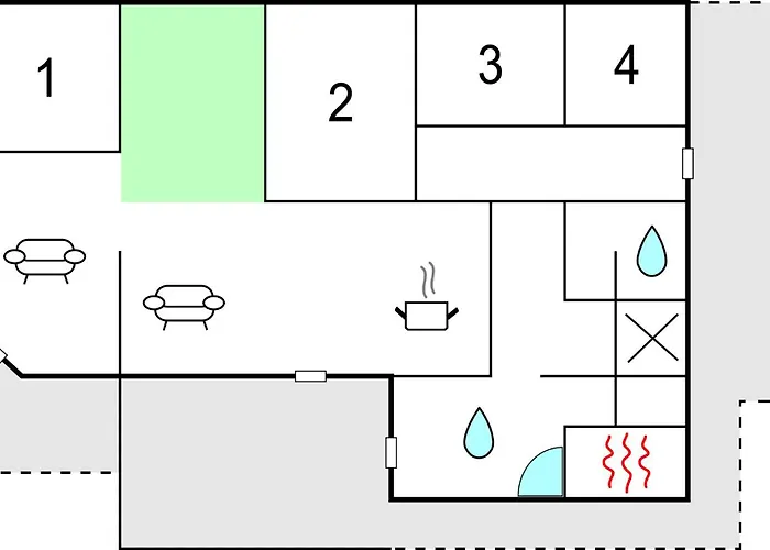 Four-Bedroom Holiday Home In Blavand Blavand